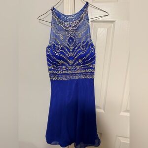 Stunning Blue Embellished Dress